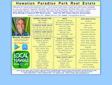 Tablet Screenshot of hawaiianparadisepark.com